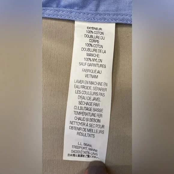 LL Bean Men’s Cotton Twill Blazer - Picture 8 of 8